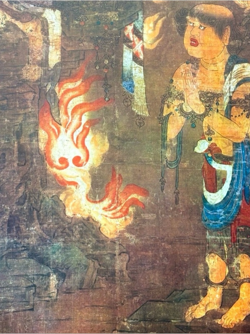 Dainichi Vairocana Esoteric Buddha Original Vintage Fine Art Print Poster Japan